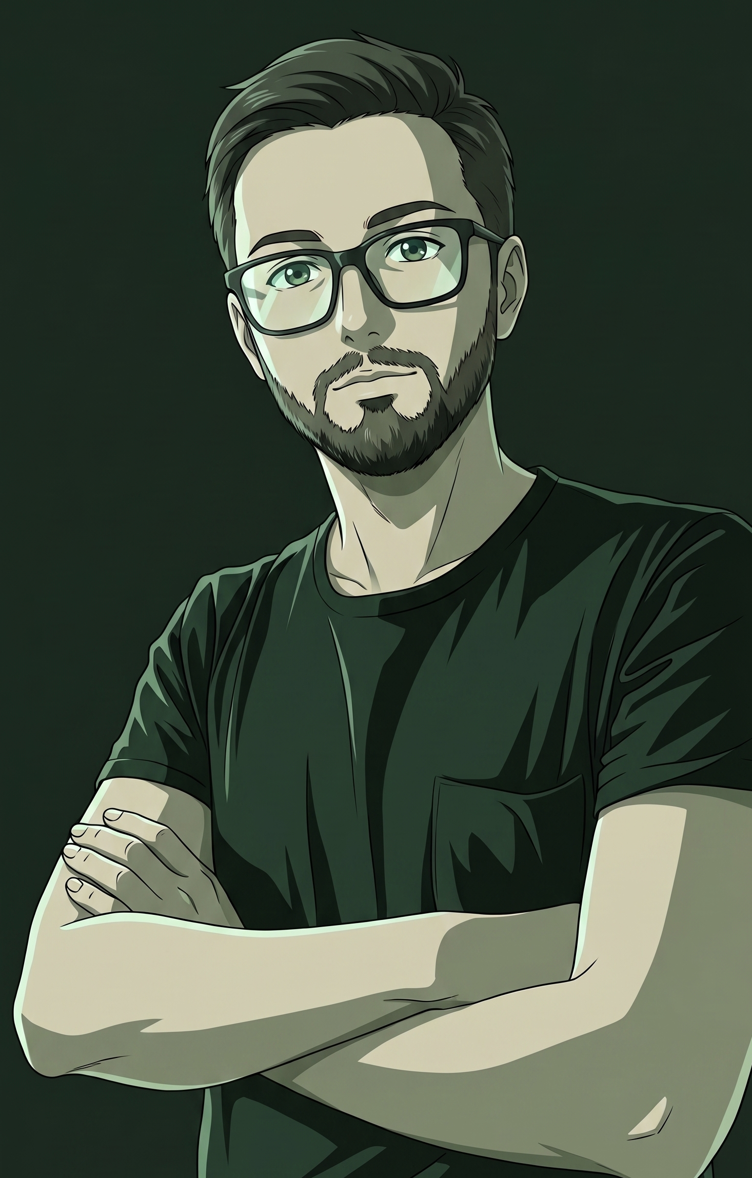 Ritratto illustrato di Federico Amato